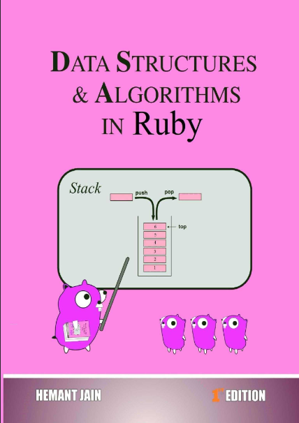 Book cover of Data Structure and Algorithms in Ruby by Hemant Jain Book cover of Data Structure and Algorithms in Ruby by Hemant Jain